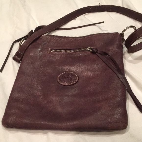 Roots Bags Roots Purple Pebble Leather Crossbody Bag Poshmark